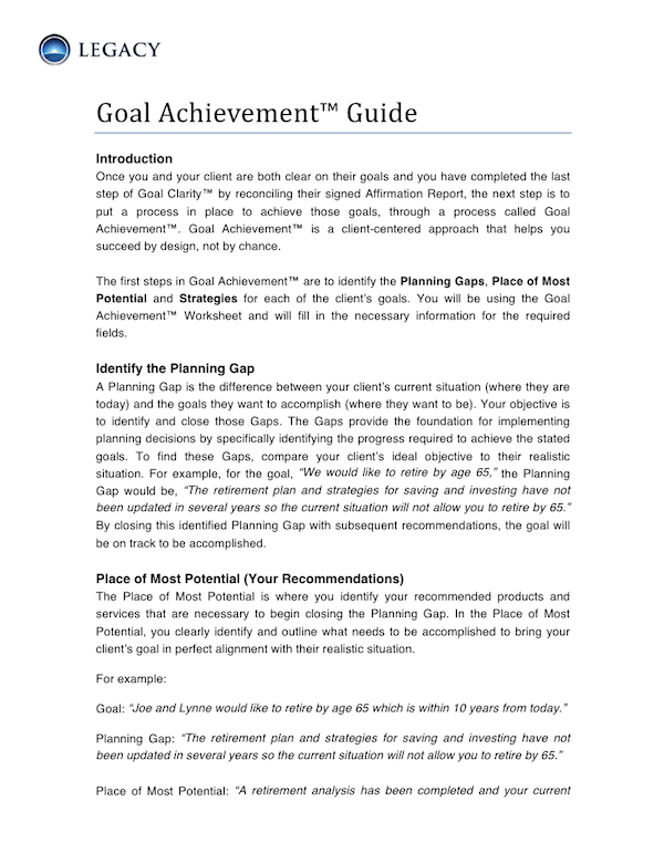 Goal Achievment Guide Image