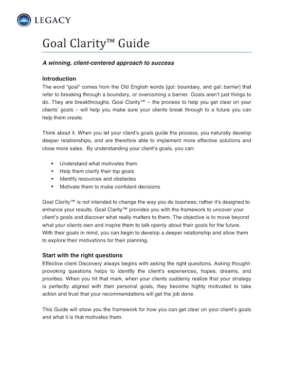 Goal Clarity Guide Image