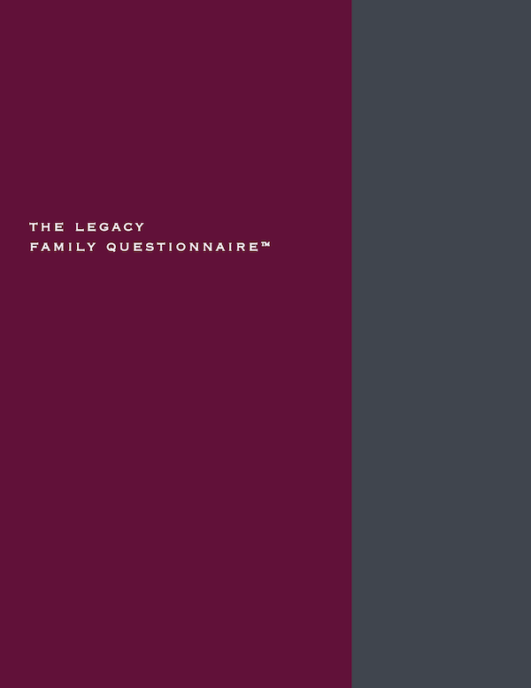 The Legacy Family Questionnaire (Adult Children) Image
